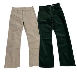 Set of two (2) Gap Kids Girls Corduroy High Rise Jeans , size 10